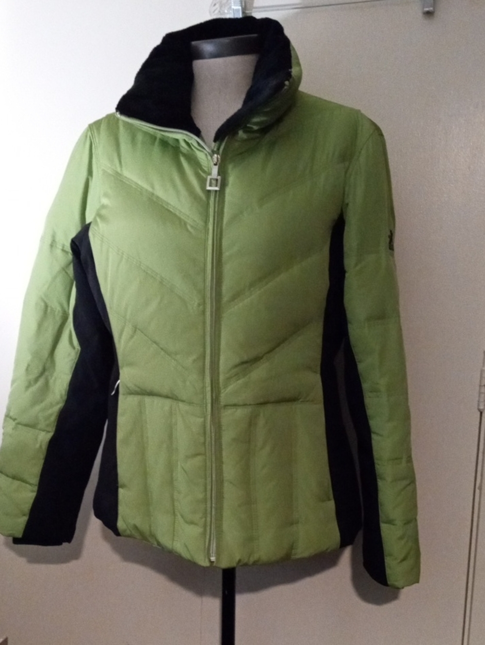 ZeroXposur Puffer Ski Jacket Green Down Feather Performance Coat Medium